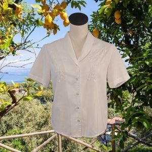 Vintage Sheer Short Sleeve Top